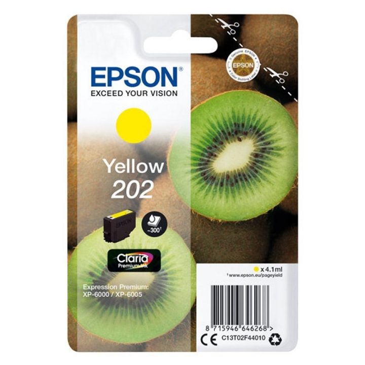 Epson Kiwi Singlepack Yellow 202 Claria Premium Ink