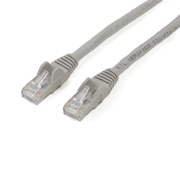 StarTech.com 0.5m Gray Gigabit Cat6 Ethernet RJ45 Snagless Network…