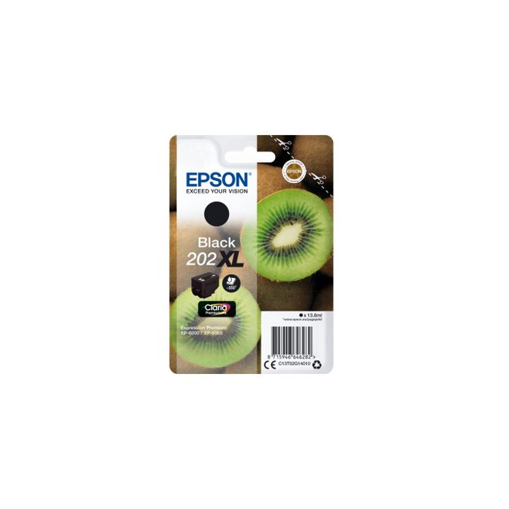 Epson Kiwi Singlepack Preto 202XL Claria Premium Ink