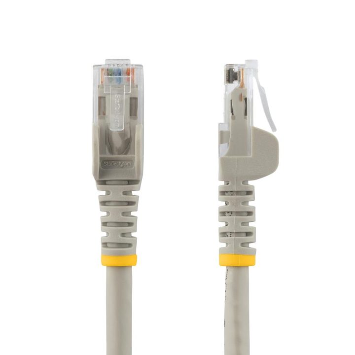 StarTech.com 0.5m Gray Gigabit Cat6 Ethernet RJ45 Snagless Network…