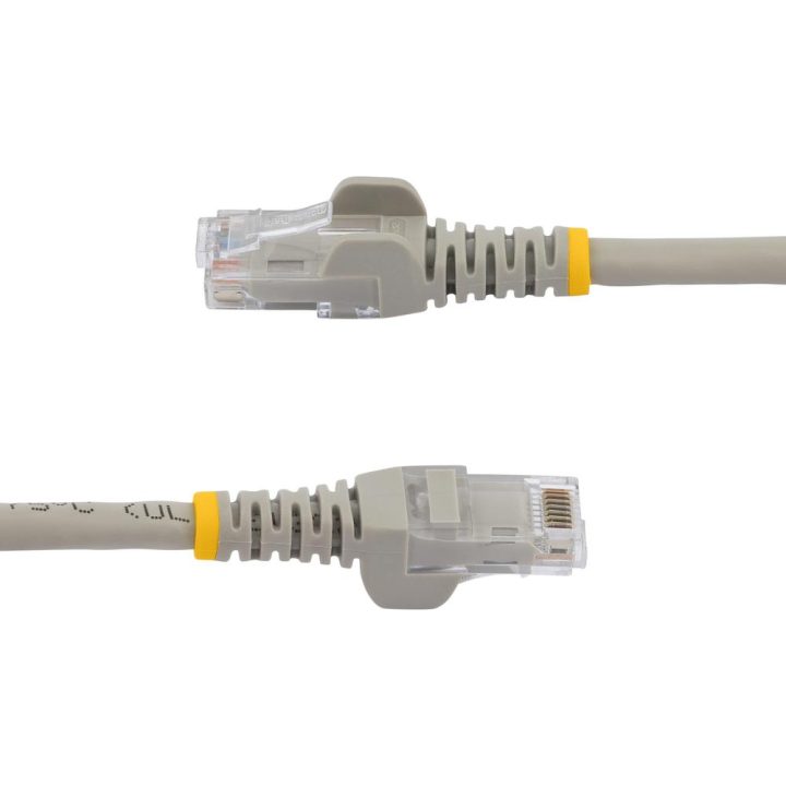 StarTech.com 0.5m Gray Gigabit Cat6 Ethernet RJ45 Snagless Network…