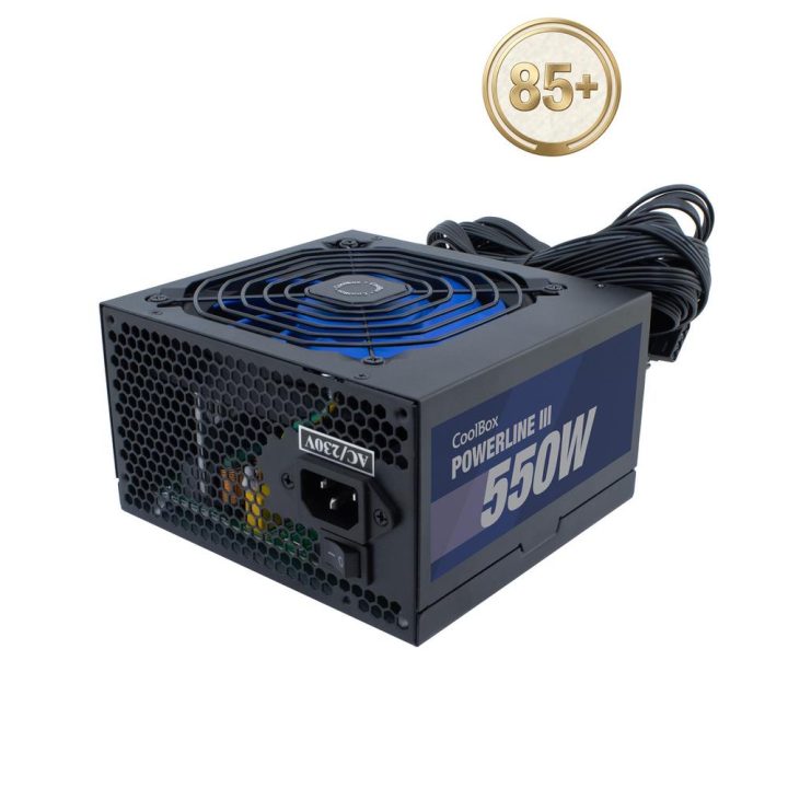 CoolBox FONTE DE ALIMENTAÇÃO ATX POWERLINE III 550W 85%EFI