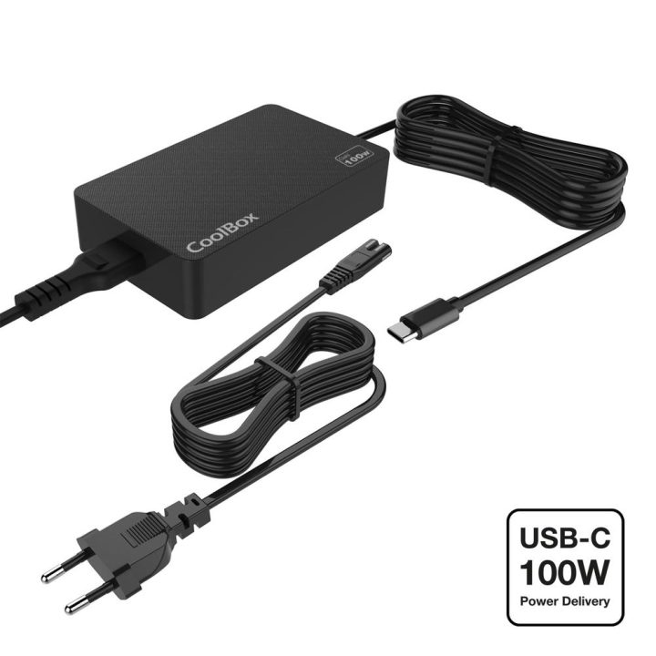 CoolBox CARREGADOR PORTÁTIL GAN USB-C 100W