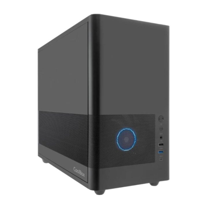 CoolBox MP2 Black MATX Case USB-C 3.2 Gen1 120mm PWM Fan Full Metal…