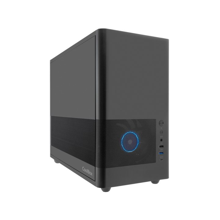 CoolBox MP2 Black MATX Case USB-C 3.2 Gen1 120mm PWM Fan Full Metal…