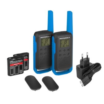 Motorola TALKABOUT T62 two-way radios 16 canales 12500 MHz Negro, Azul