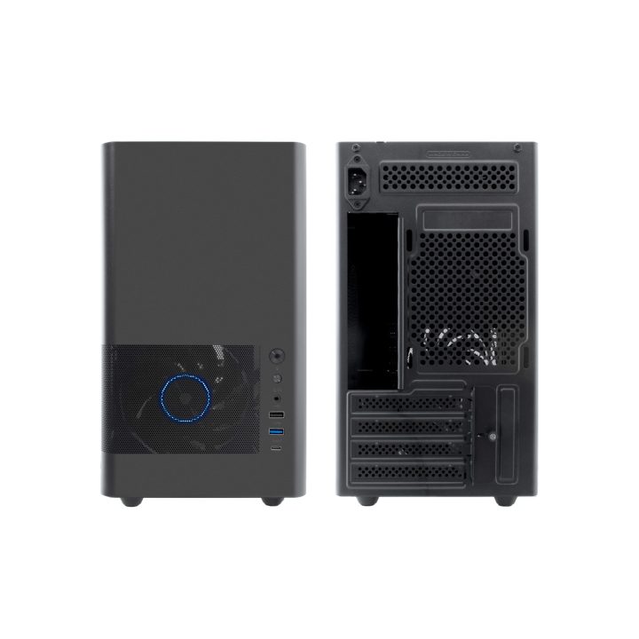 CoolBox MP2 Black MATX Case USB-C 3.2 Gen1 120mm PWM Fan Full Metal…