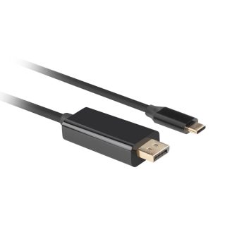 Cabo USB-C para DisplayPort 4K Lanberg 0.5m-macho-macho-negro…
