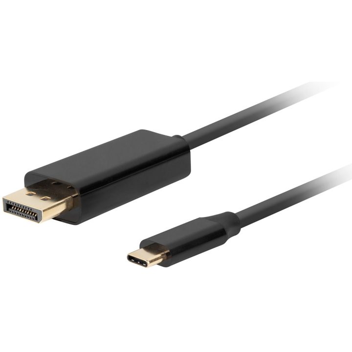 Cable USB-C a DisplayPort 4K Lanberg 0.5m-macho-macho-negro…