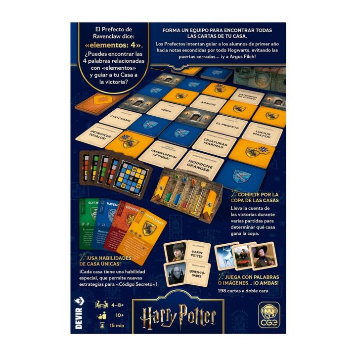 Devir Board Game Code Names Harry Potter Return to Hogwarts…