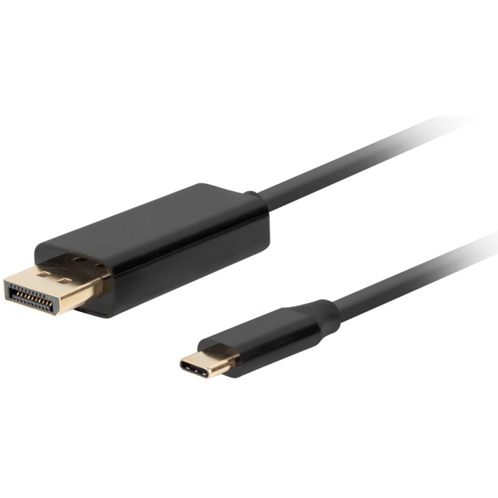 Cable USB-C a DisplayPort 4K Lanberg 0.5m-macho-macho-negro…