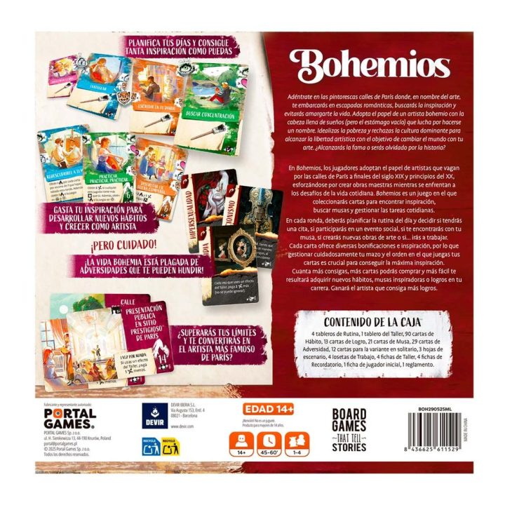 Devir Juego de mesa bohemios (BGBOHSP)