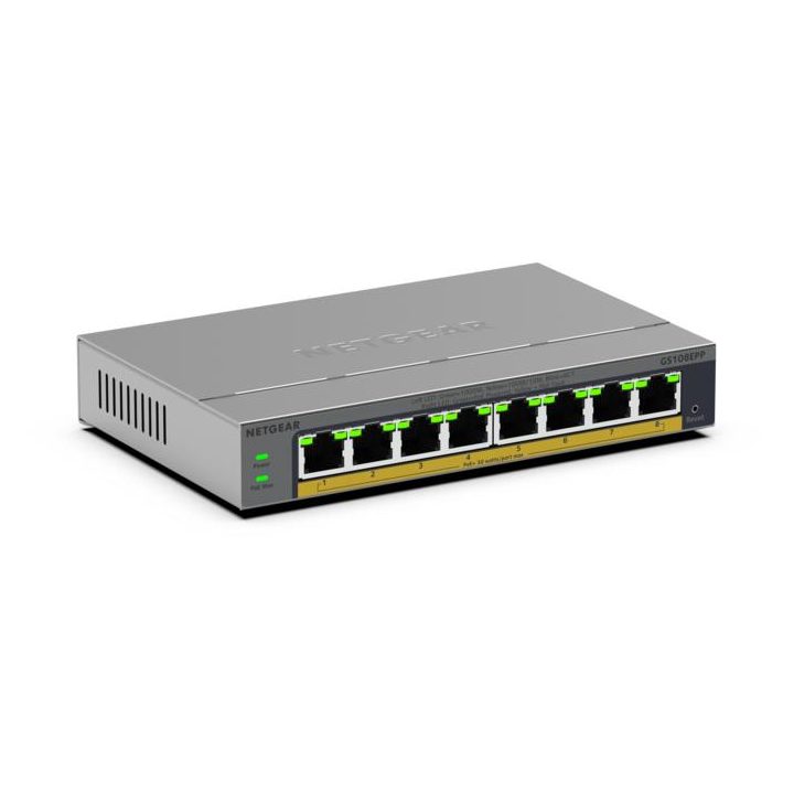 NETGEAR GS108EPP Unmanaged Gigabit Ethernet (10/100/1000) Power over…