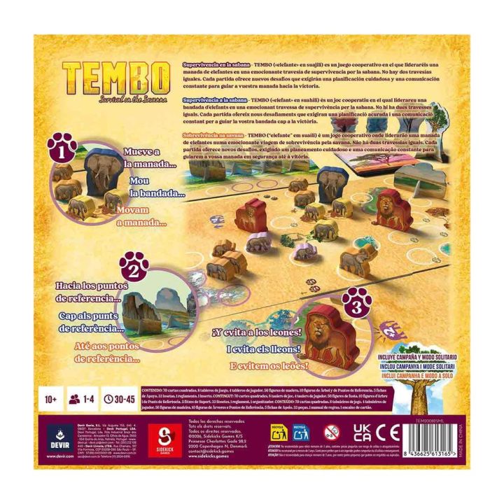 Devir Jogo de tabuleiro Tembo (BGTEMTR)