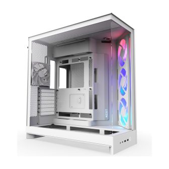 NZXT h9 flow RGB (2025) dual-chamber mid-tower case w/ RGB fans - all…