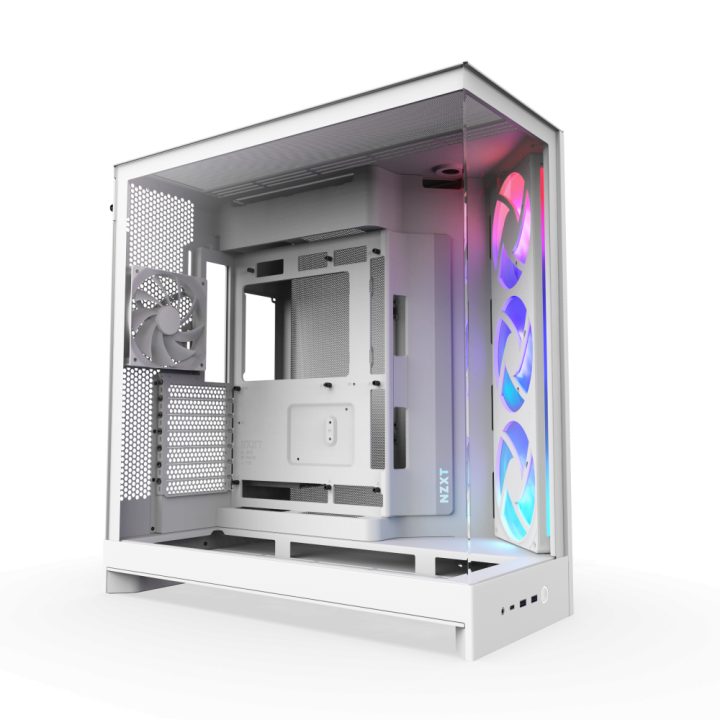 Caixa NZXT h9 flow RGB (2025) dual-chamber mid-tower case w/ RGB fans…