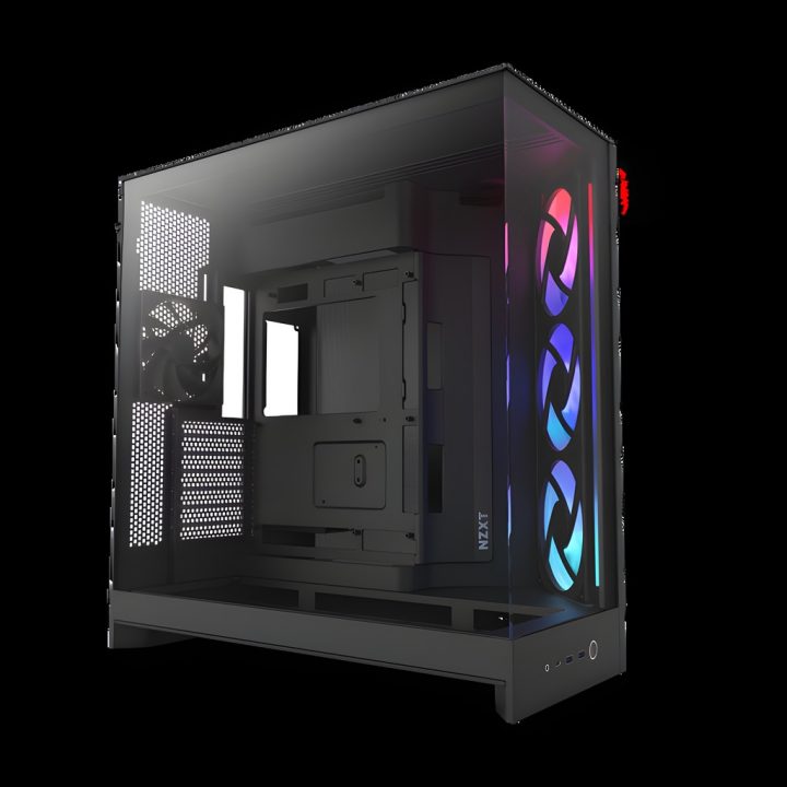 Caixa NZXT h9 flow RGB (2025) dual-chamber mid-tower case w/ RGB fans…