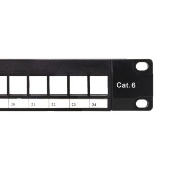 Phoenix Technologies Phoenix empty patch panel for 24-port rack…