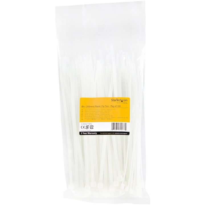 StarTech.com Bridas de 20 cm para cabos - 4 mm de largura, 55 mm de…