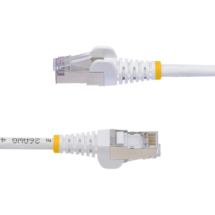 StarTech.com Cabo de Rede Ethernet CAT8 Branco 50cm - Snagless - sem…