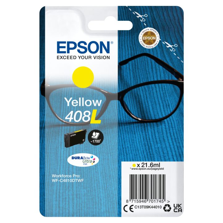 Epson Yellow Ink 408L DURABrite Ultra Glasses