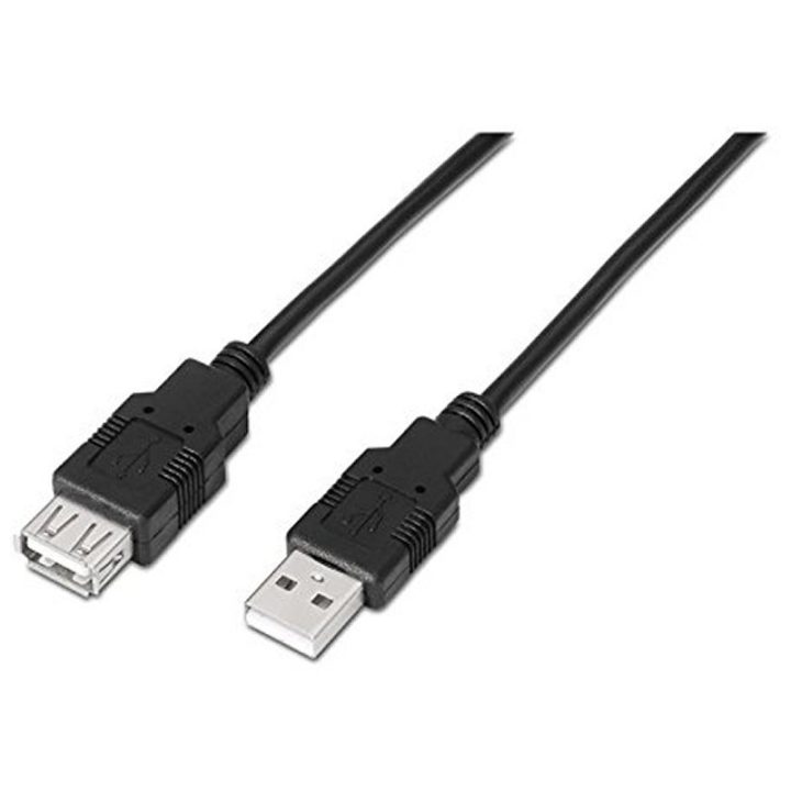 Nanocable USB 2.0 Cable, Type A/M-A/H, Black, 1.8 m