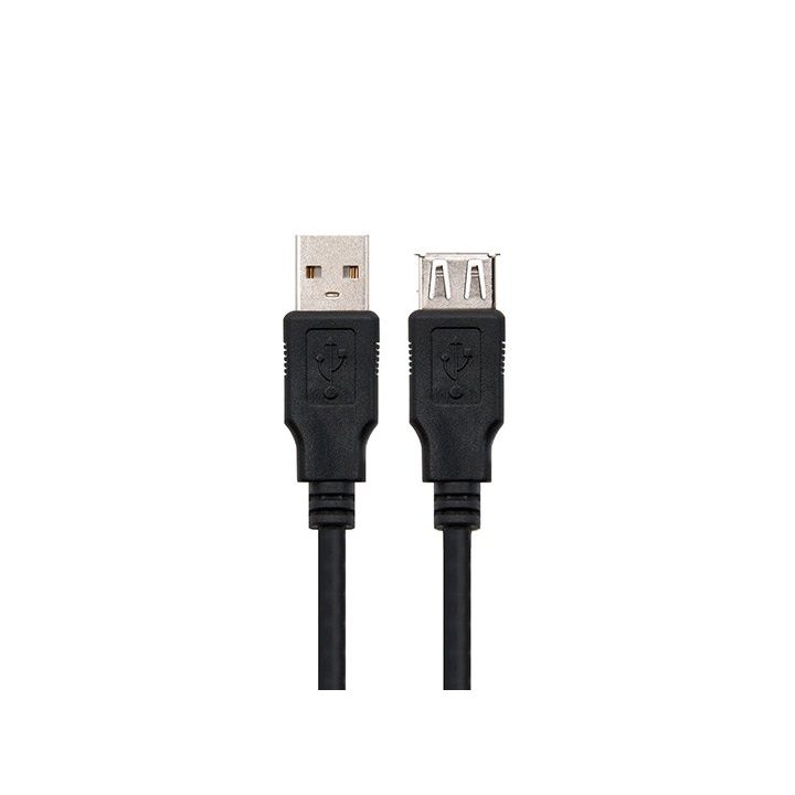 Nanocable CABLE USB 2.0, TIPO A/M-A/H, PRETO, 1,8 M