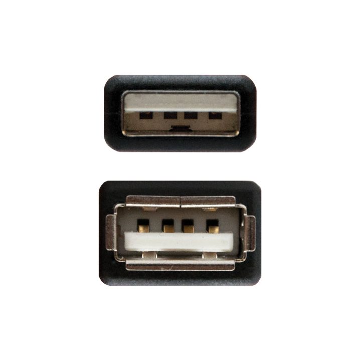 Nanocable CABLE USB 2.0, TIPO A/M-A/H, PRETO, 1,8 M