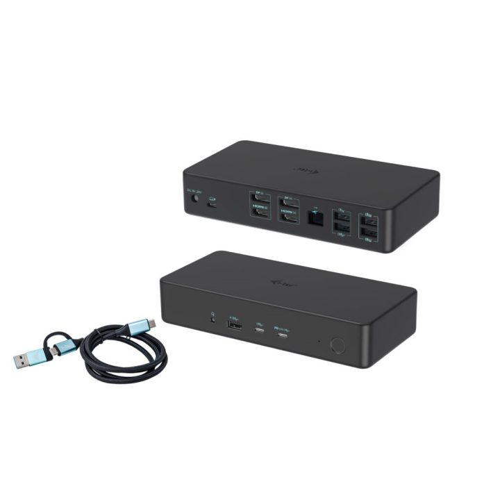 i-tec USB 3.0 / USB-C / Thunderbolt 3 Professional Dual 4K Display…