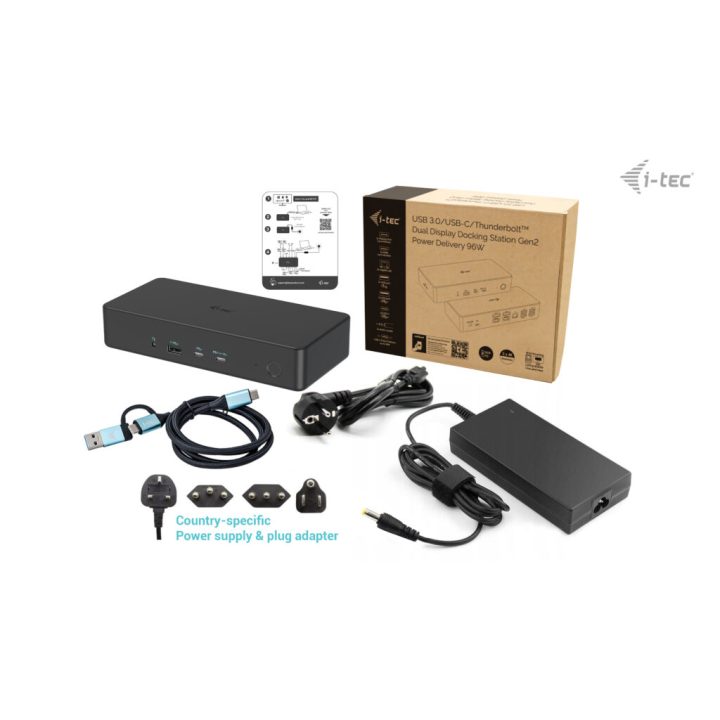 Estação de acoplamento profissional i-tec USB 3.0 / USB-C /…