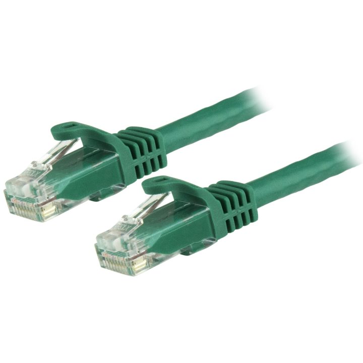 StarTech.com 0.5m Green Gigabit Cat6 Ethernet RJ45 Snagless Network…