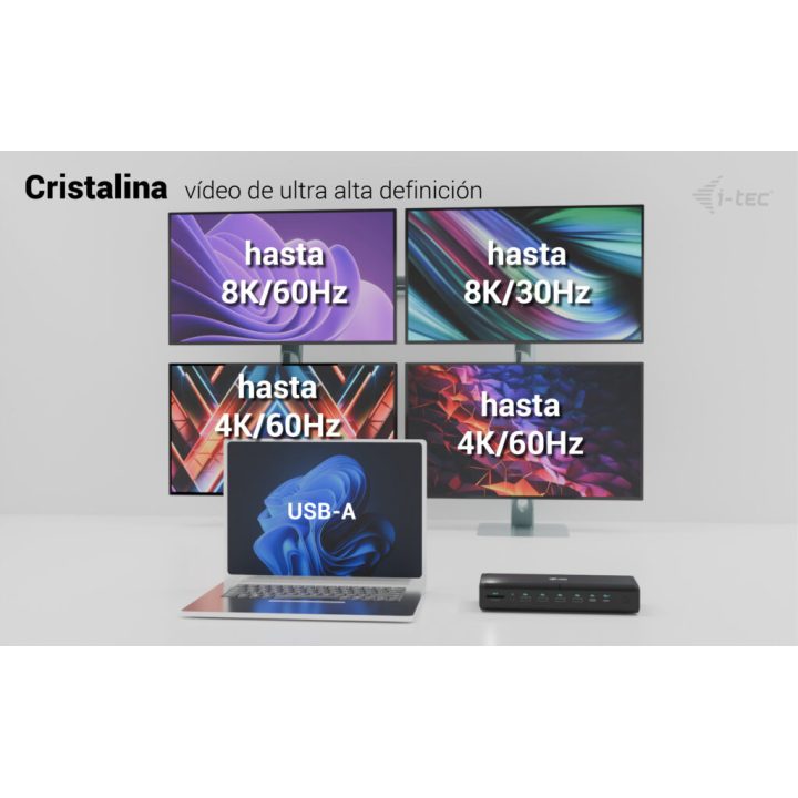 i-tec Universal 6x 4K/60Hz Display Docking Station + Power Delivery…