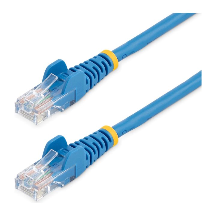 StarTech.com 0.5m Yellow Cat5e Ethernet RJ45 Snagless Network Cable