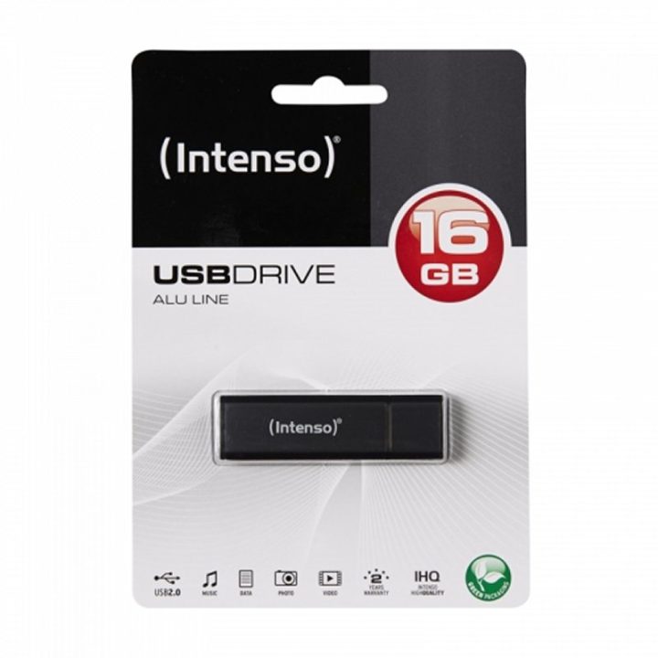 Memória USB 2.0 Intenso alu line 8GB alumínio antracite (3521461)