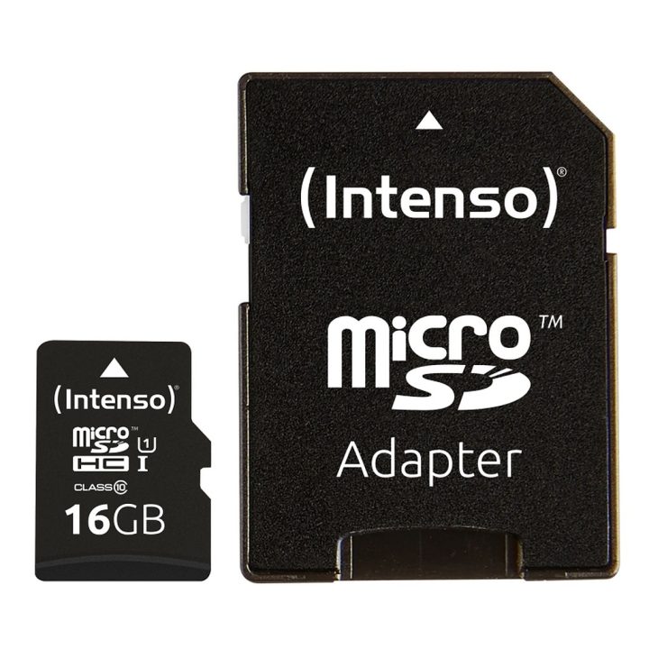 Intenso 16GB UHS-i CL10 Micro SD Memory Card + SD Adapter (3423470)
