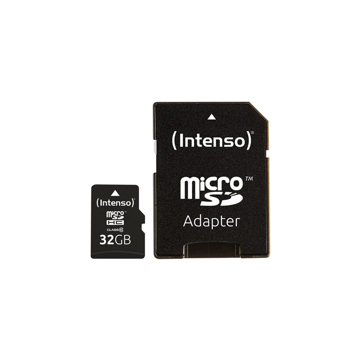Intenso 32GB CL10 Micro SD Memory Card + SD Adapter (3413480)