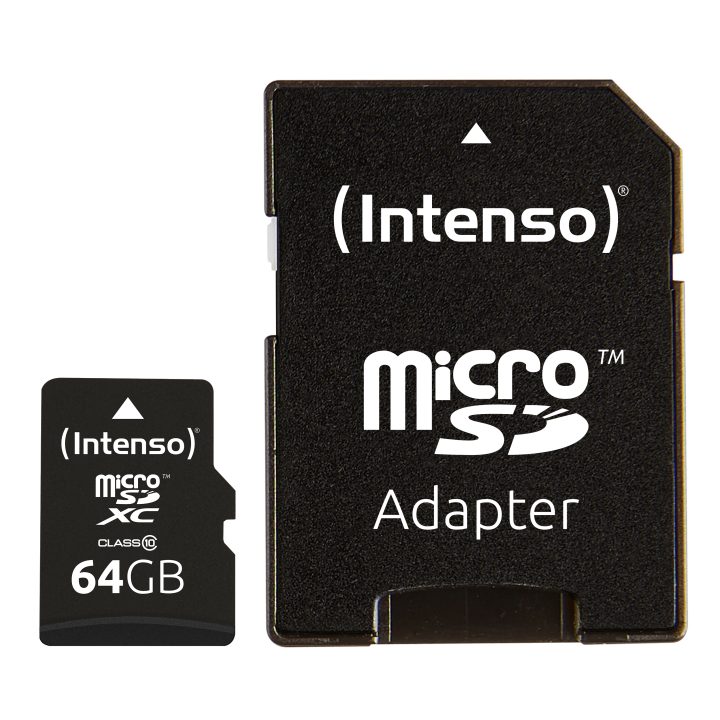 Intenso 32GB CL10 Micro SD Memory Card + SD Adapter (3413480)