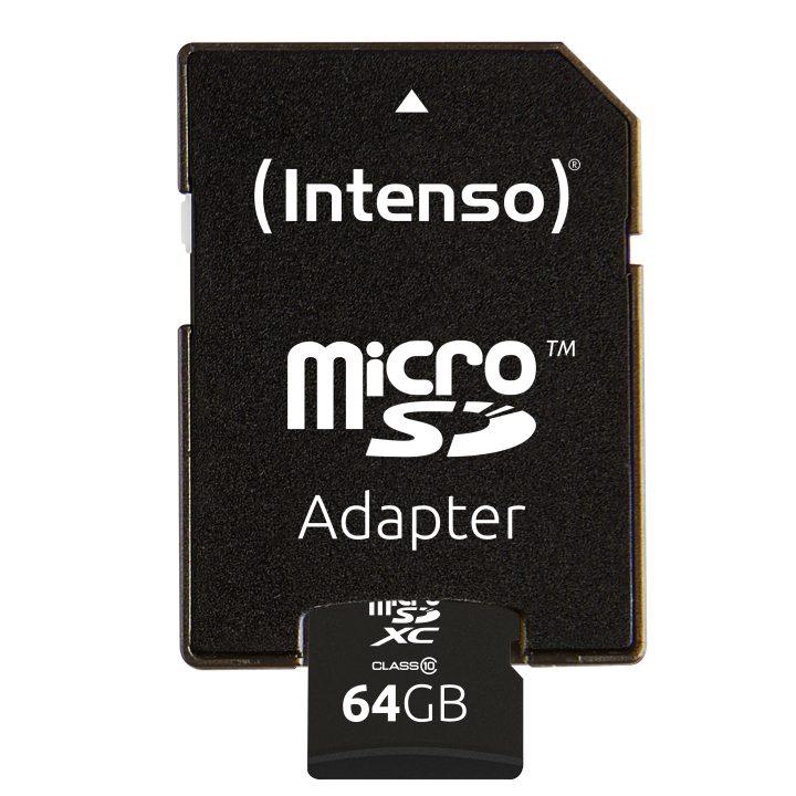 Intenso 32GB CL10 Micro SD Memory Card + SD Adapter (3413480)