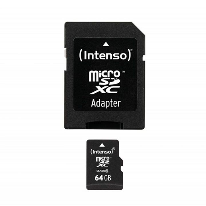 Intenso 32GB CL10 Micro SD Memory Card + SD Adapter (3413480)