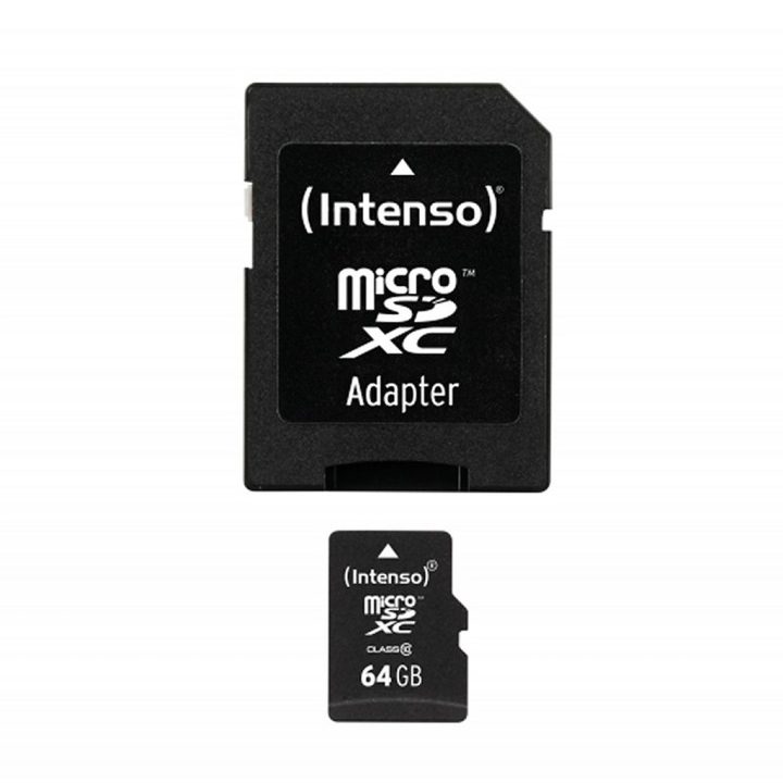 Tarjeta memoria micro SD Intenso 32GB CL10 + adaptador SD (3413480)