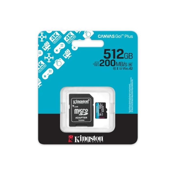 Kingston Technology Tarjeta microSDXC Canvas Go Plus Gen4 de 256 GB…