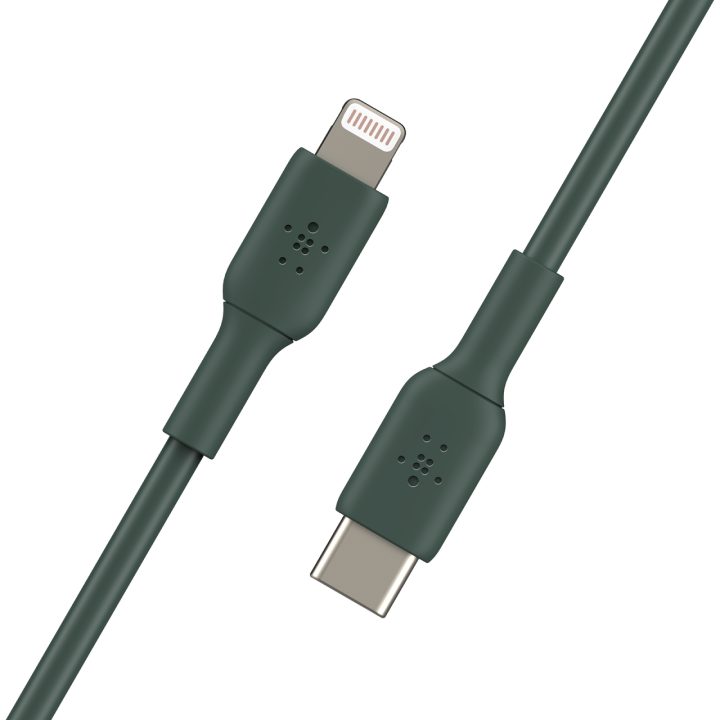 Cable Lightning a USB-C Belkin 2m-macho-macho-blanco - trenzado…