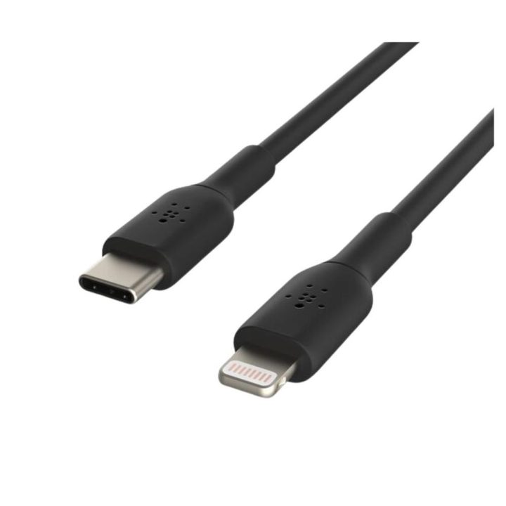 Cable Lightning a USB-C Belkin 2m-macho-macho-blanco - trenzado…