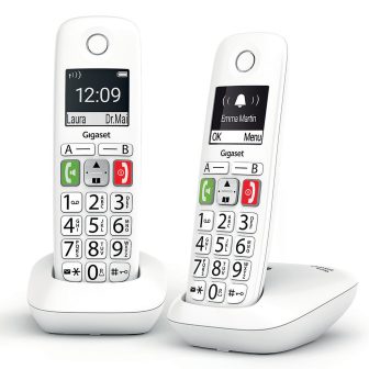 Gigaset E290 DECT Cordless White (S30852-H2901-D202)