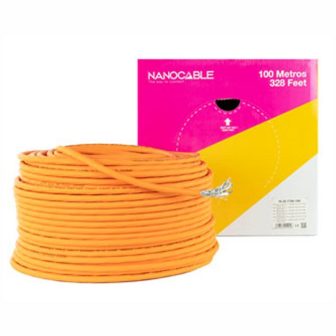 Nanocable CAT.7 LSZH SFTP PIMF AWG23 Network Cable, Orange, 100 m