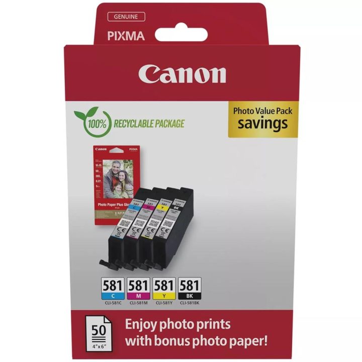 Canon 2106C006 cartucho de tinta 4 pieza(s) Original Negro, Cian…
