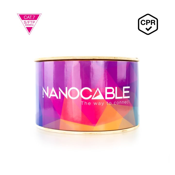 Nanocable CAT.7 LSZH SFTP PIMF AWG23 Network Cable, Orange, 100 m