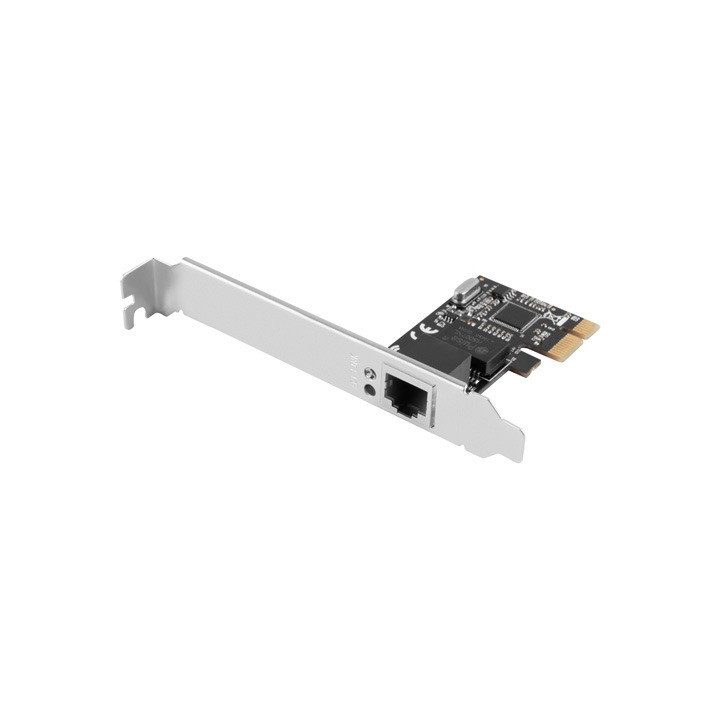 Placa de rede Lanberg Ethernet RJ45 PCI-e 1 porta Gigabit lp…