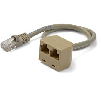 StarTech.com Cabo Adaptador Divisor Splitter RJ45 2 em 1 - Fêmea para…