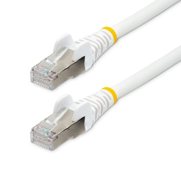 StarTech.com 0.5m CAT6a Ethernet Network Cable - White - Low Smoke…